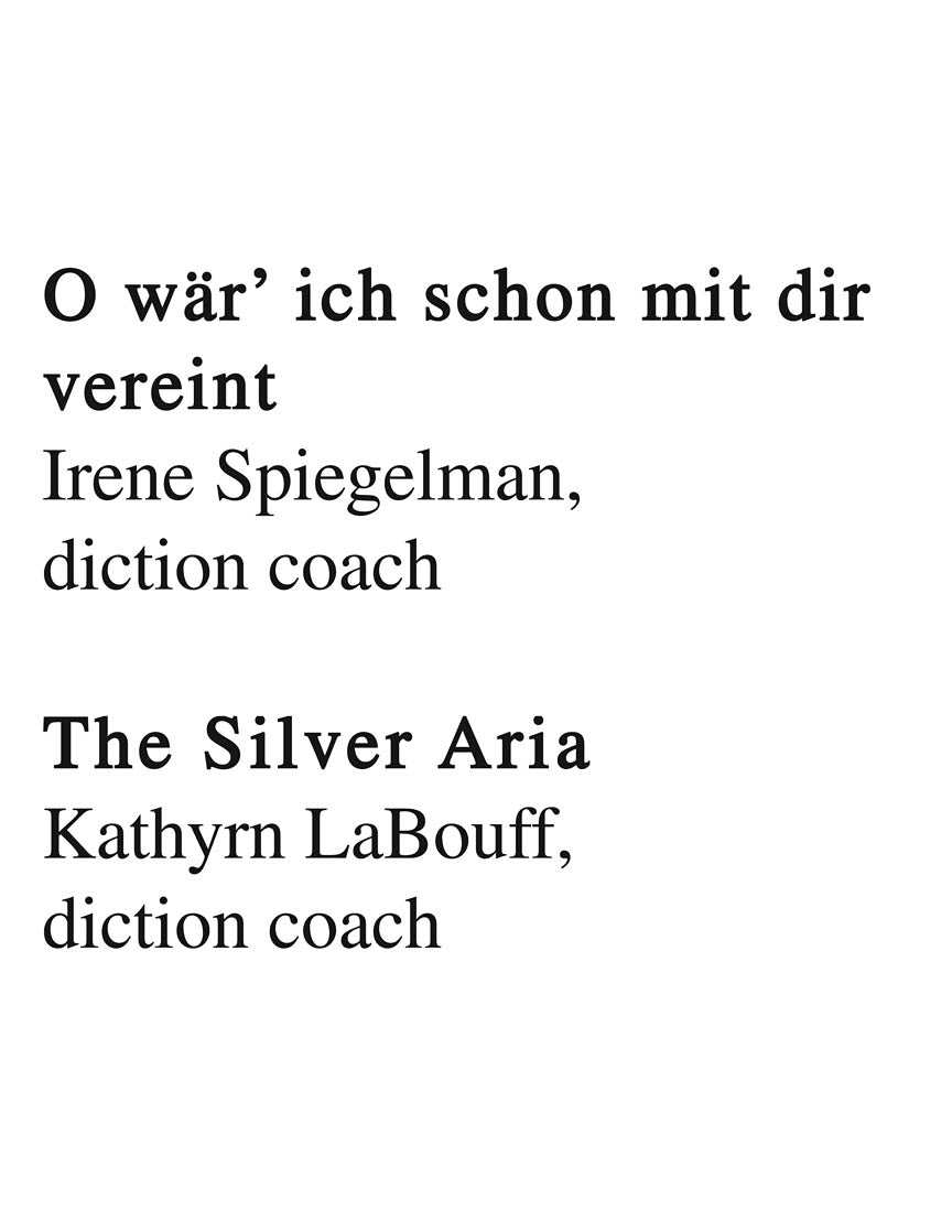 Diction Coach - Soprano