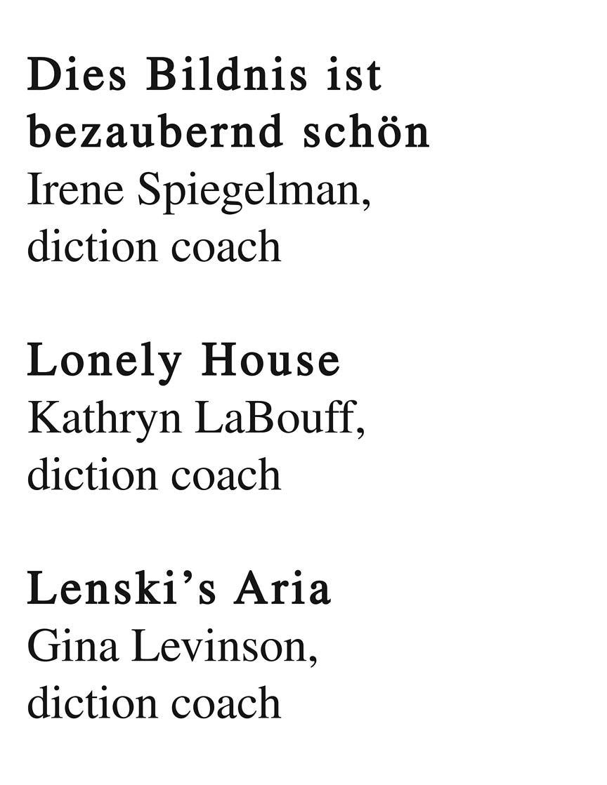 Diction Coach - Tenor