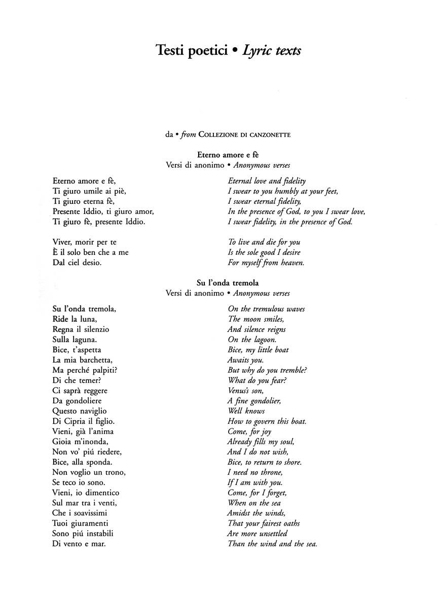 Donizetti Liriche (Art Songs) Voice and Piano