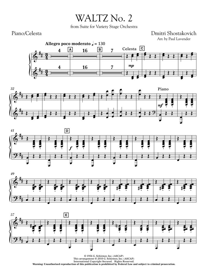 Shostakovich Waltz No. 2 (from Suite for Variety Stage Orchestra)