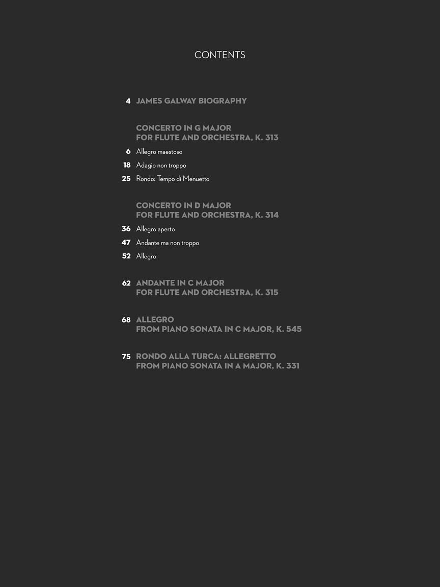 Mozart for Flute - Edited by James Galway