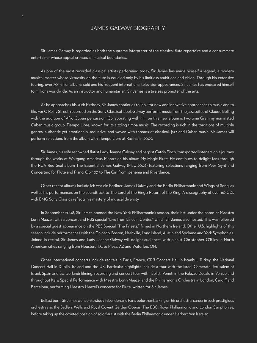 Mozart for Flute - Edited by James Galway