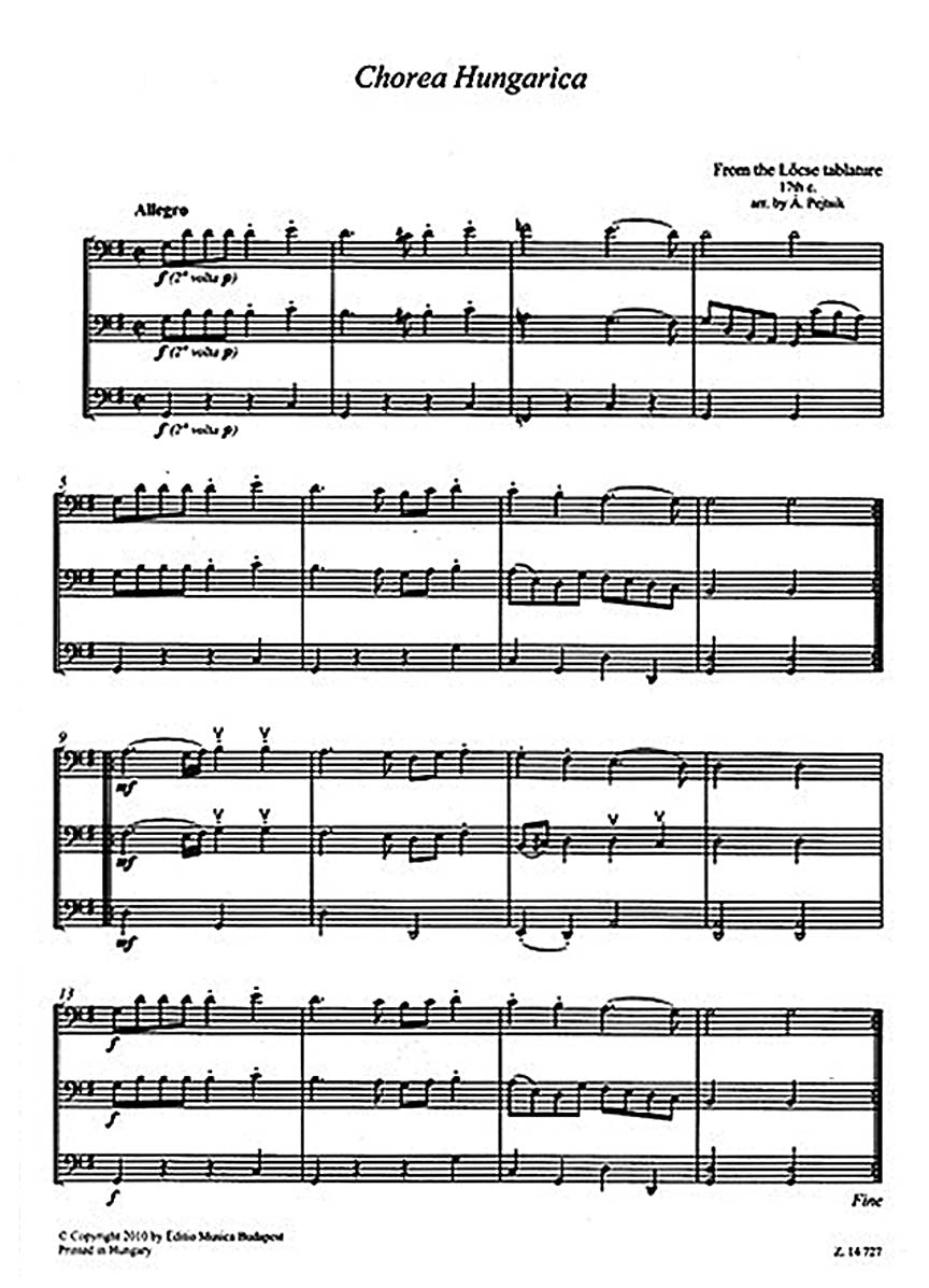 Chamber Music For Violoncellos Volume 11 (for 3 Cellos) Score And Parts