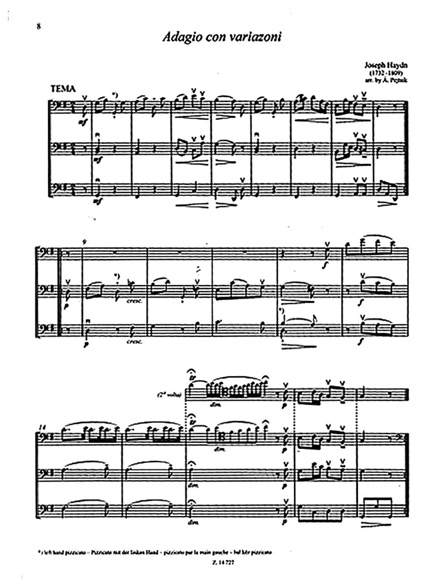 Chamber Music For Violoncellos Volume 11 (for 3 Cellos) Score And Parts