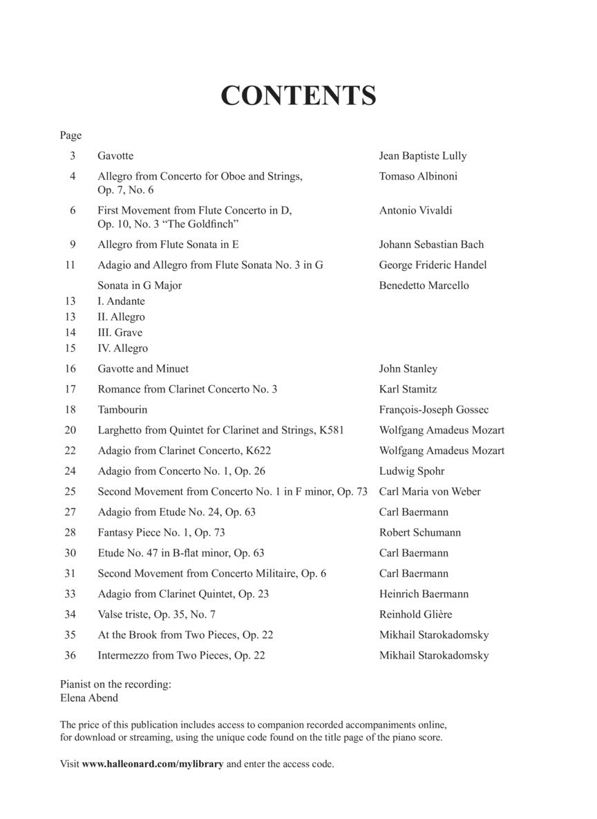 Solos for the Clarinet Player