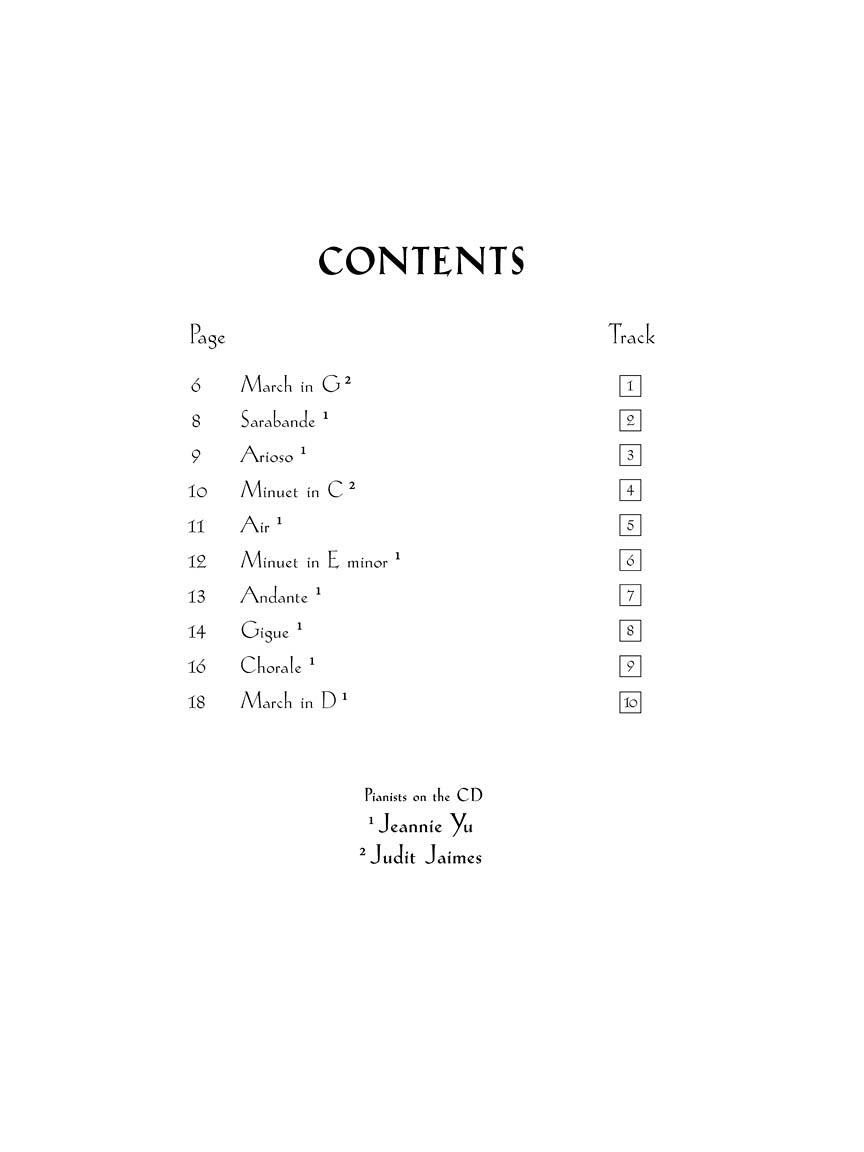 Bach for the Cello: 10 Easy Pieces in 1st Position