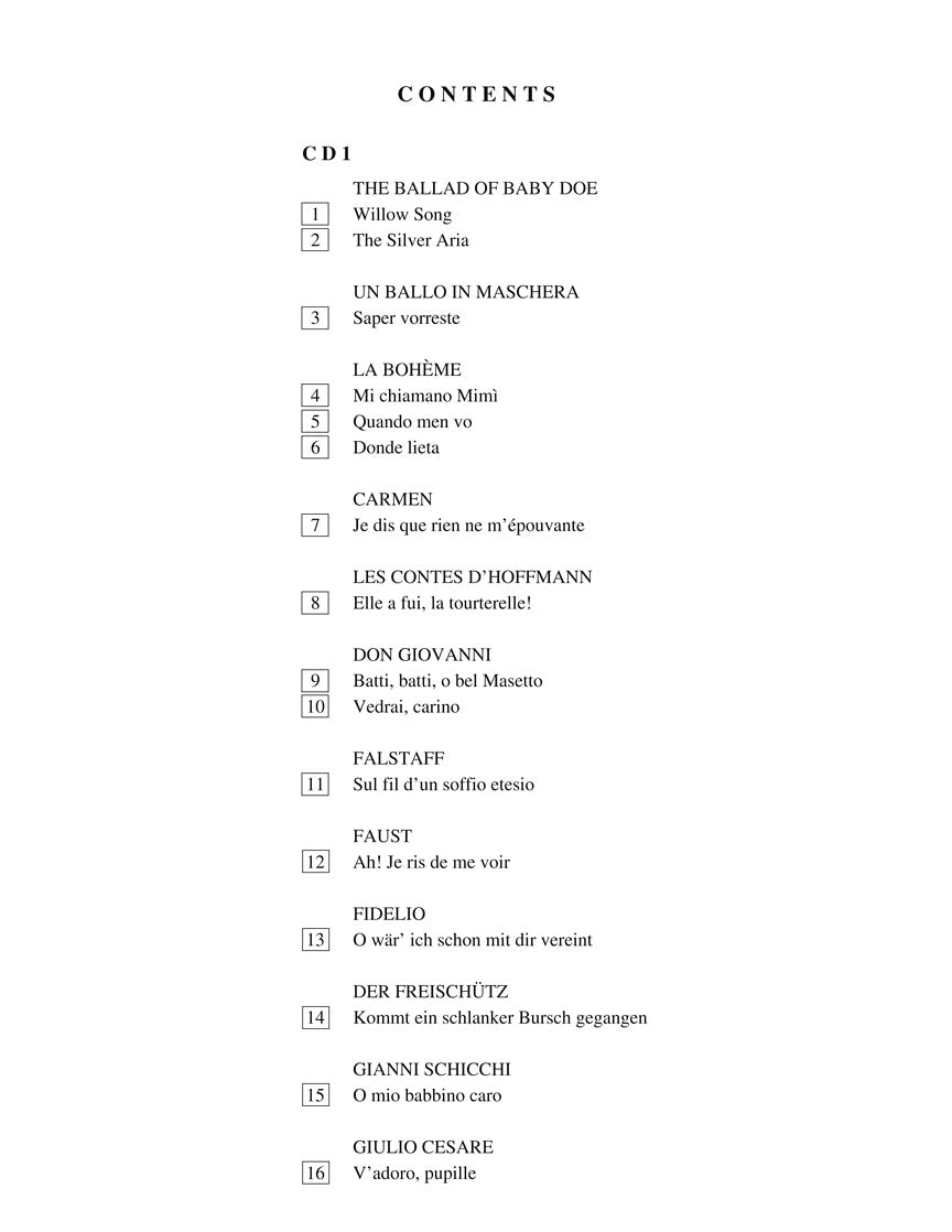 Arias for Soprano - G. Schirmer Opera Anthology Accompaniment CDS