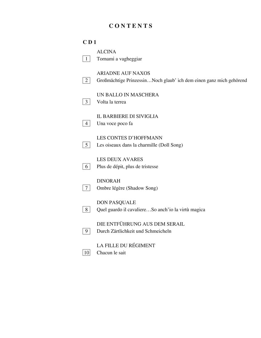 Arias for Soprano - G. Schirmer Opera Anthology Accompaniment CDs