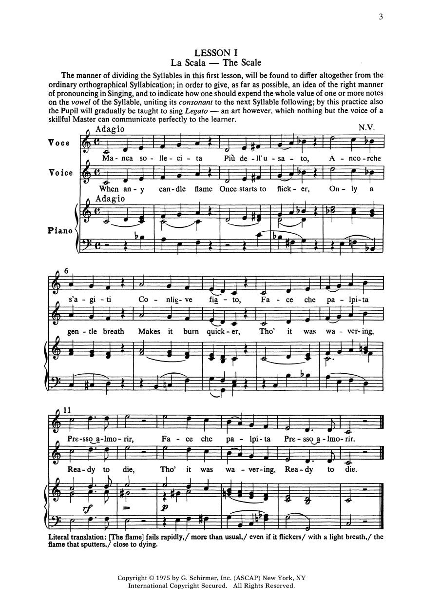 Vaccai Practical Method Of Italian Singing For Soprano Or Tenor - Book/accompaniment audio