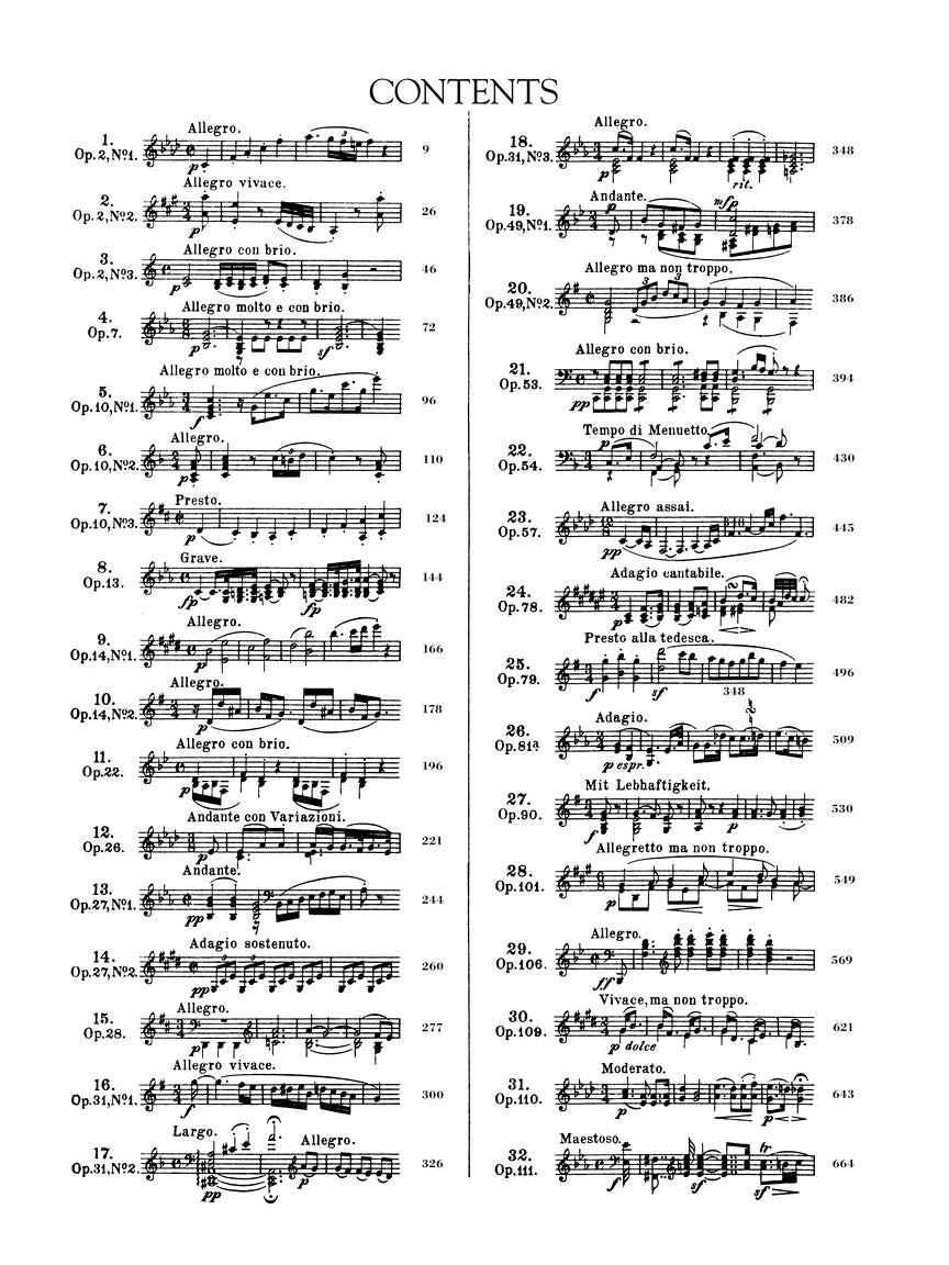 Beethoven - Complete Piano Sonatas - Schirmer's Library of Musical Classics Vol. 2103