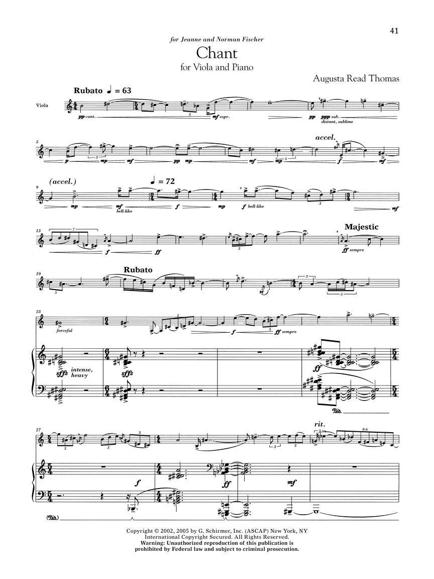 G. Schirmer Viola Anthology - Viola and Piano