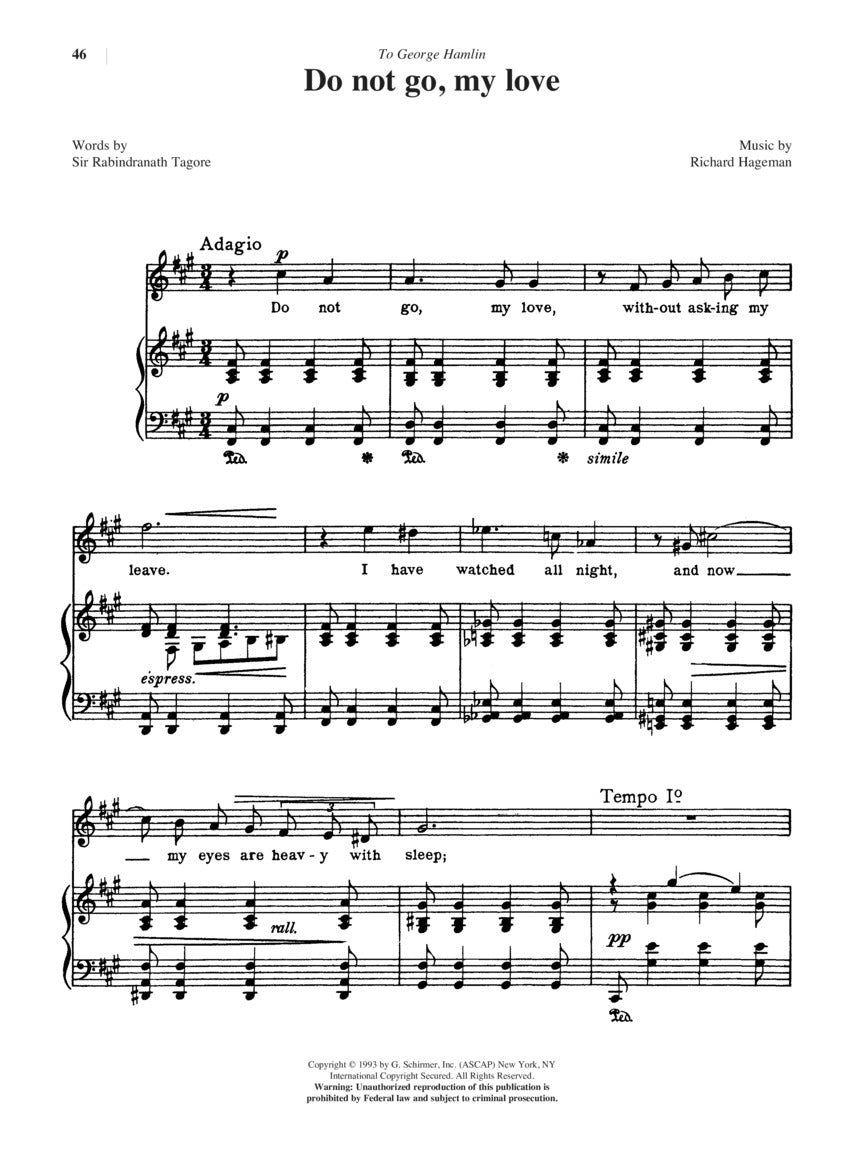 28 American Art Songs - High Voice And Piano