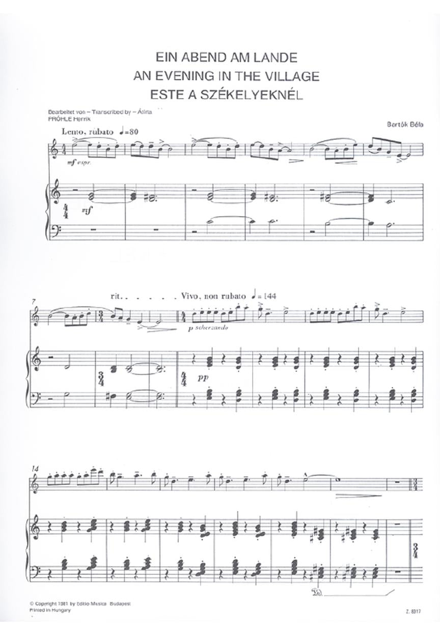 Bartok Evening in the Village