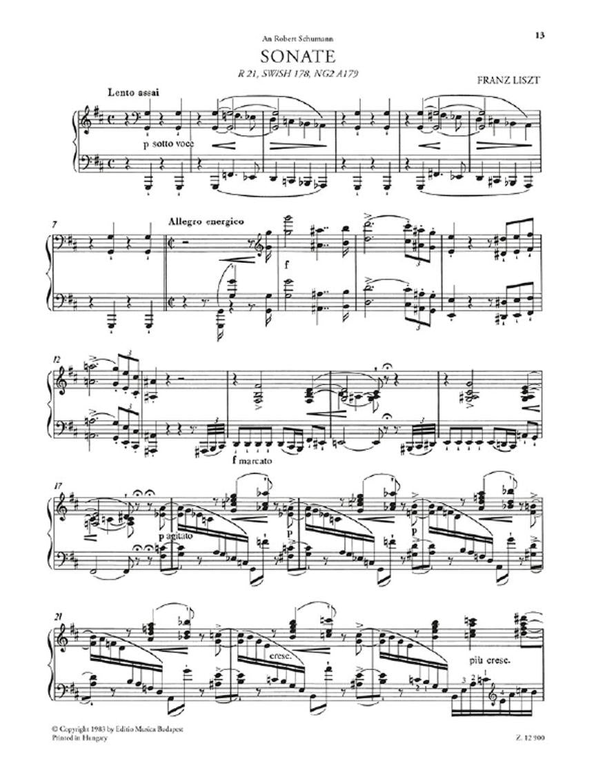Liszt Sonata in B minor