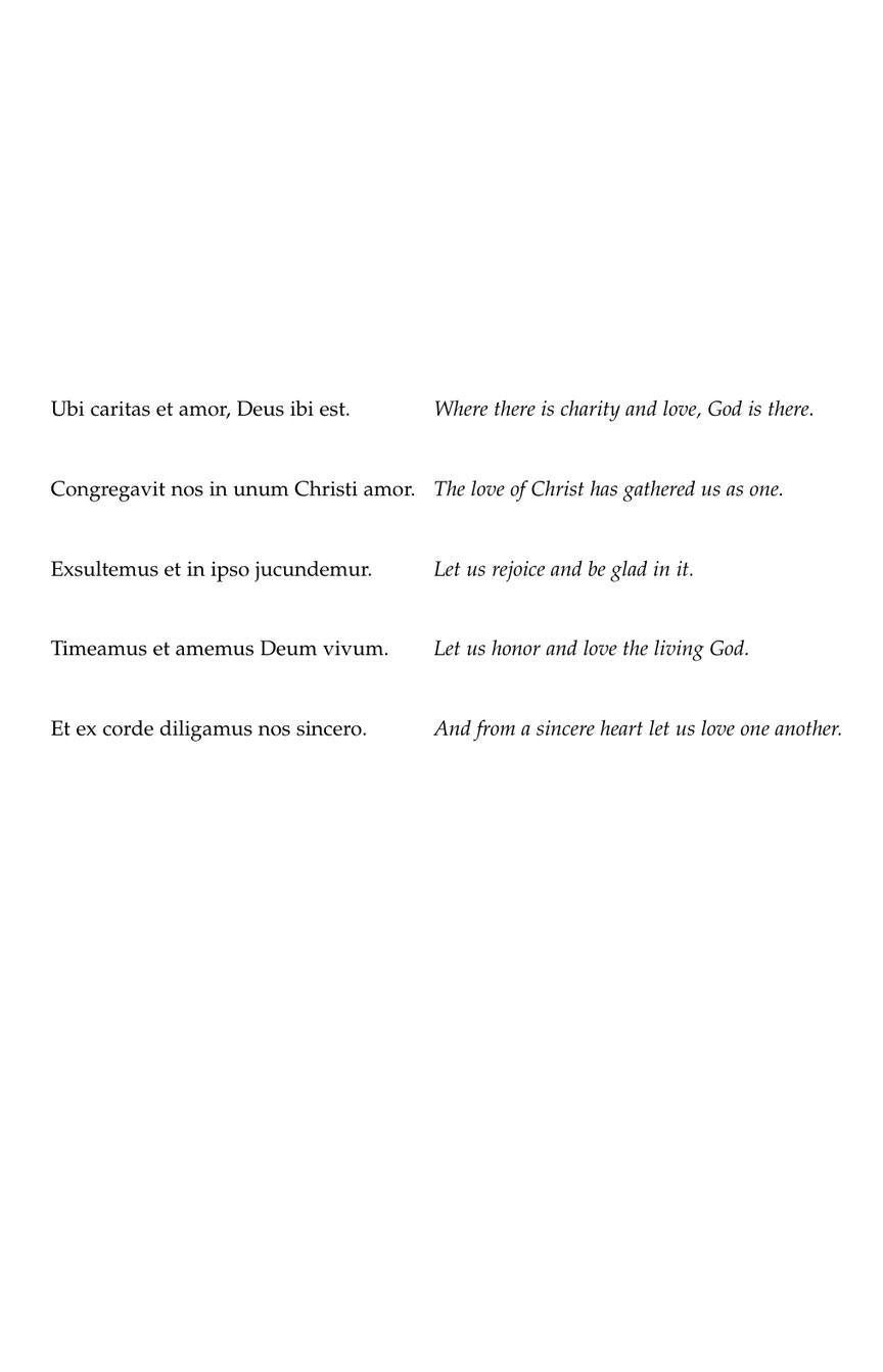 Duruflé Ubi Caritas