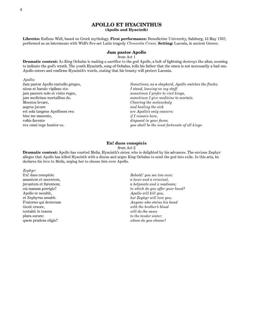 Mozart Opera Arias for Mezzo-Soprano