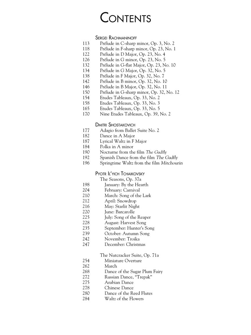 Russian Piano Album - Schirmer's Library of Musical Classics Vol. 2115