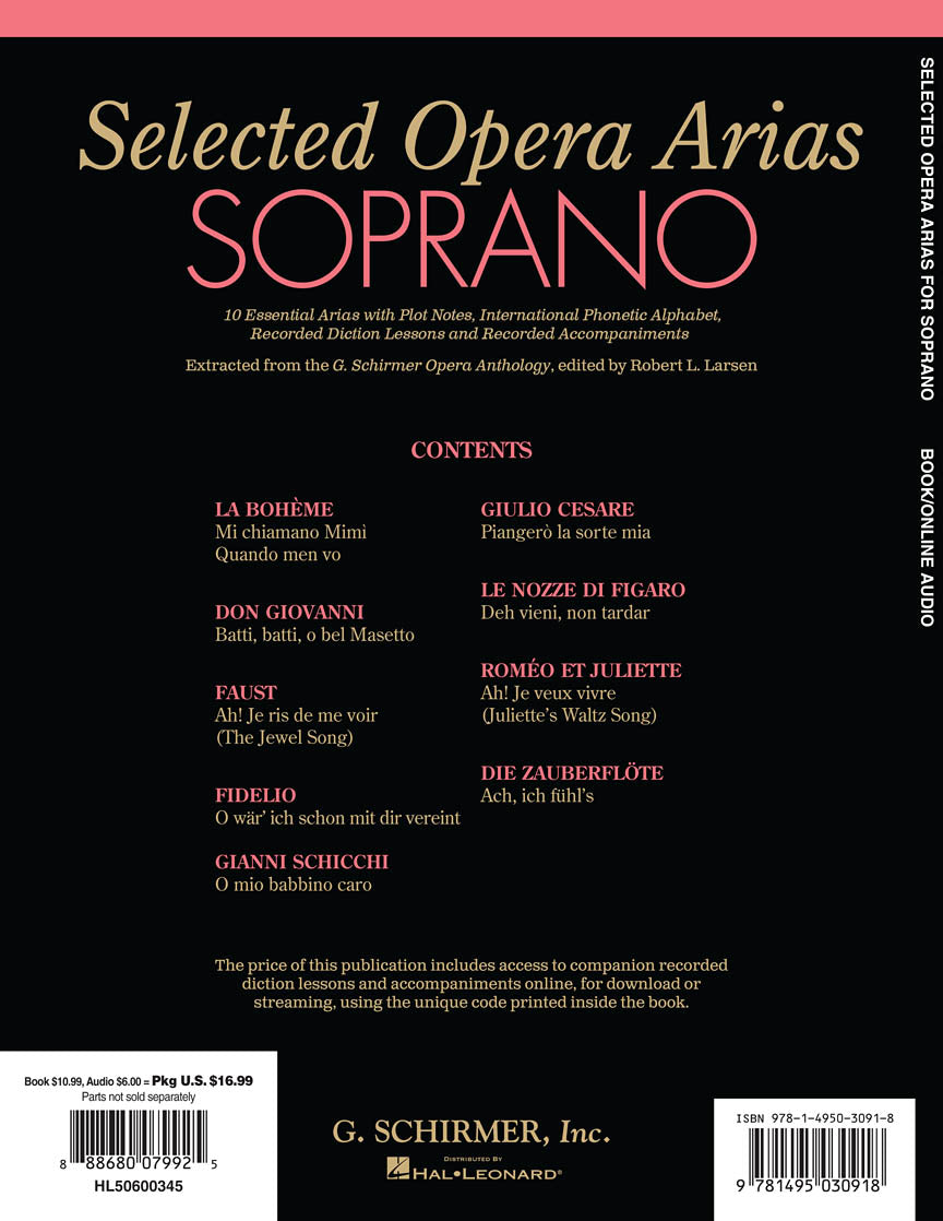 Soprano Selected Opera Arias