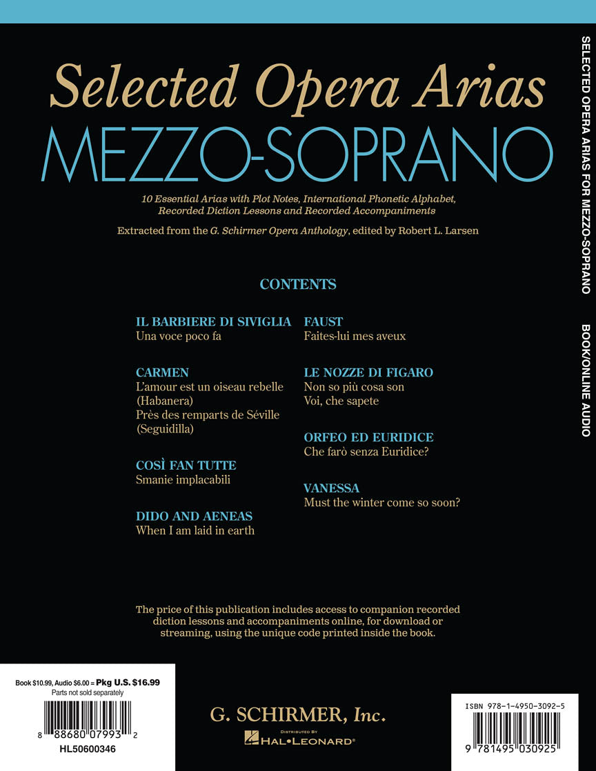 Mezzo-Soprano Selected Opera Arias