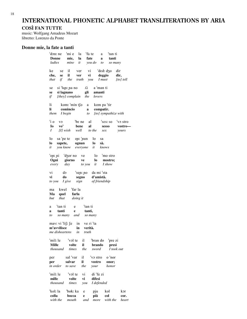 Baritone Selected Opera Arias