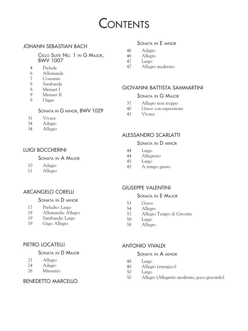 Baroque Cello Collection - Schirmer's Library of Musical Classics Vol. 2122