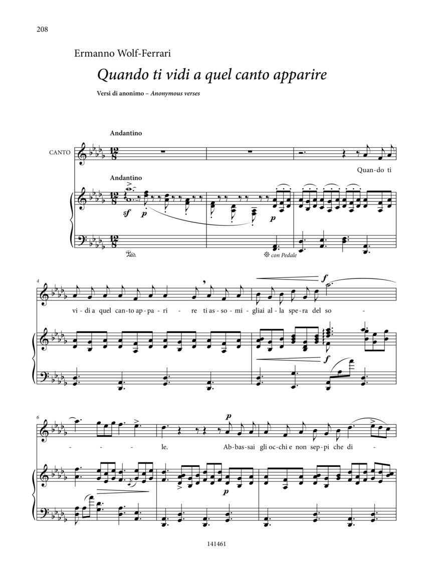 Italian Art Songs - High Voice - Songs From The 19th And 20th Centuries