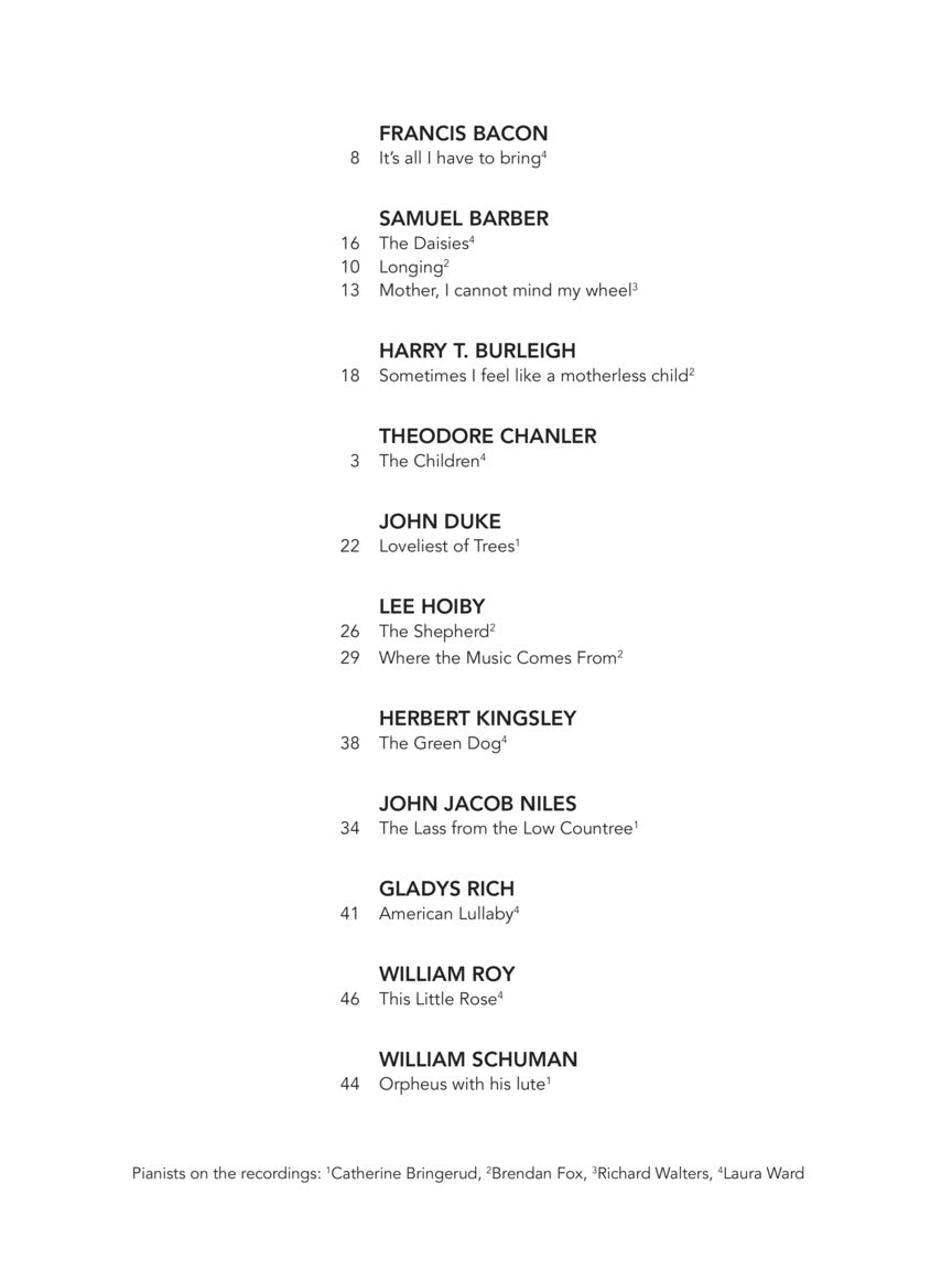 American Art Songs for the Progressing Singer