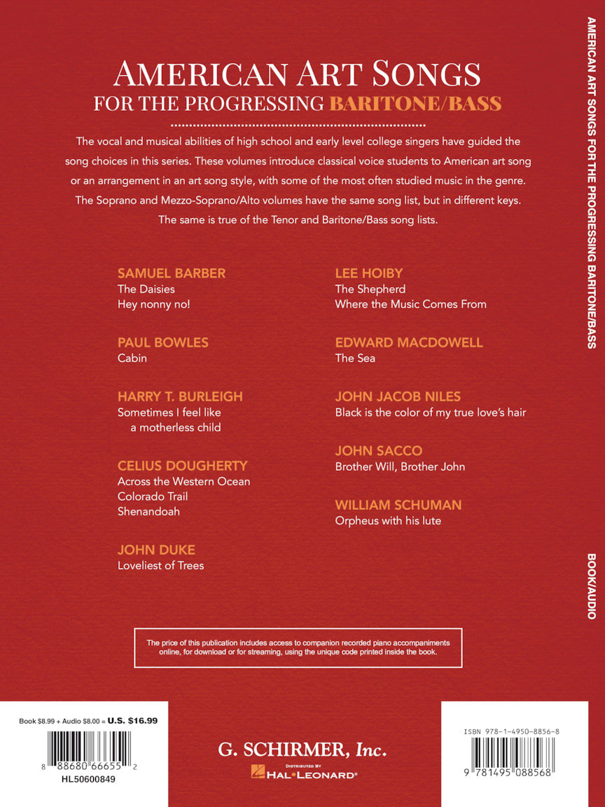 American Art Songs for the Progressing Singer