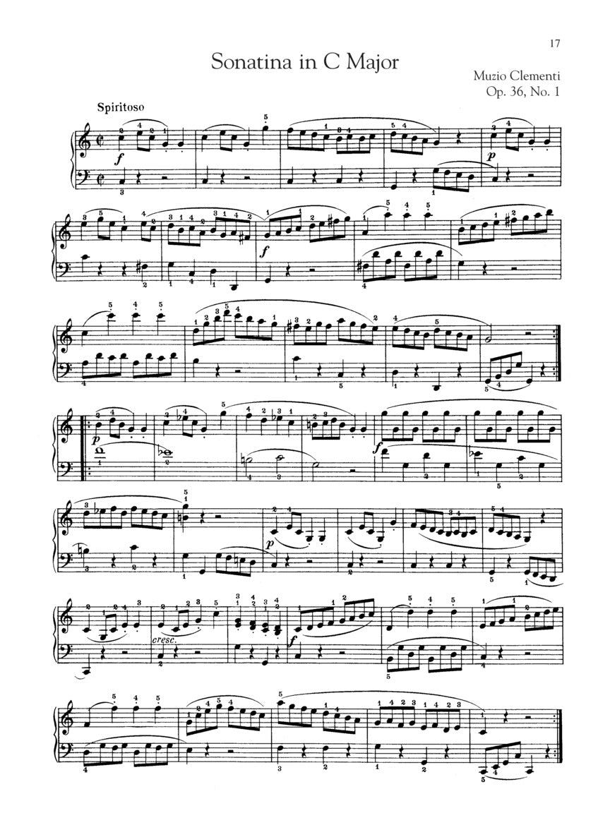 35 Sonatinas by 10 Composers for Piano