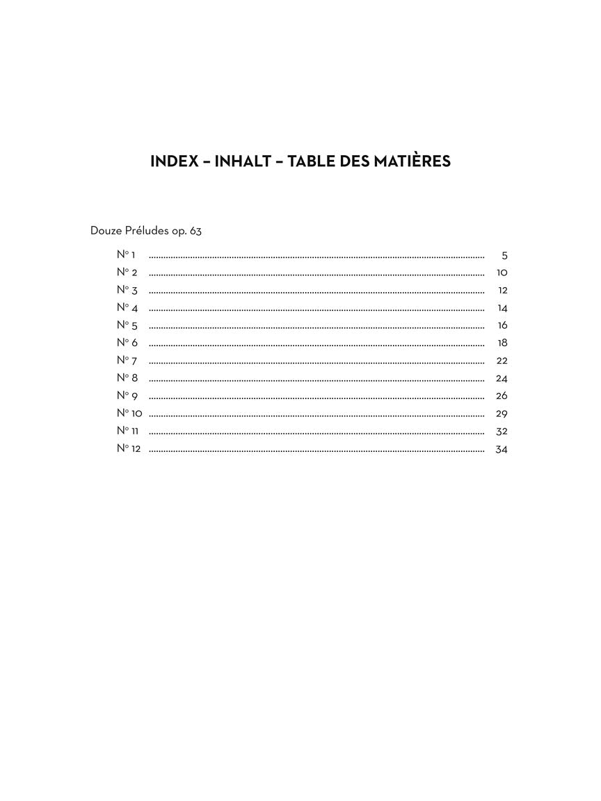 Arensky Twelve Preludes for Piano Op. 64 Intermediate (Forberg Edition)