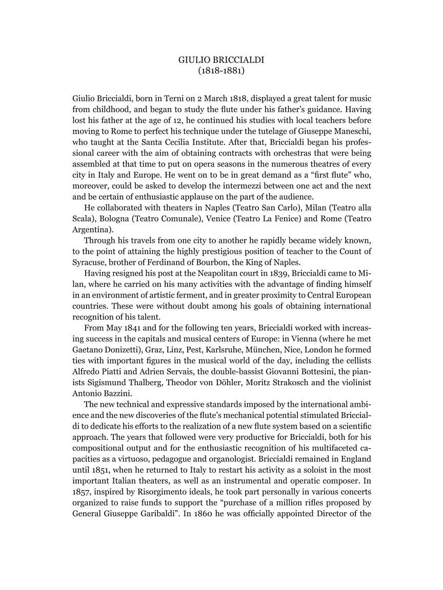 Briccialdi Concerto in E Minor Flute and Piano Reduction (From Orchestra)