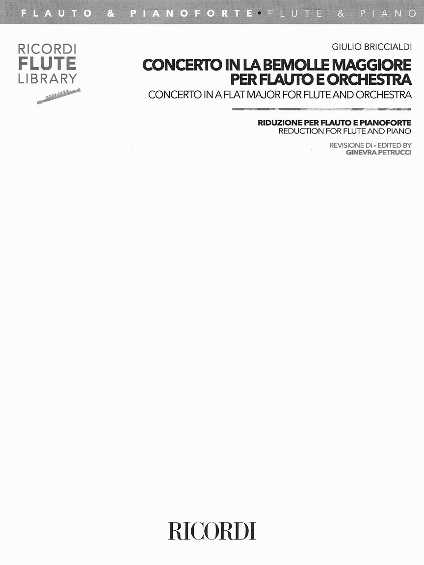 Briccialdi Concerto in A Flat Major Flute and Piano Reduction (From Orchestra)