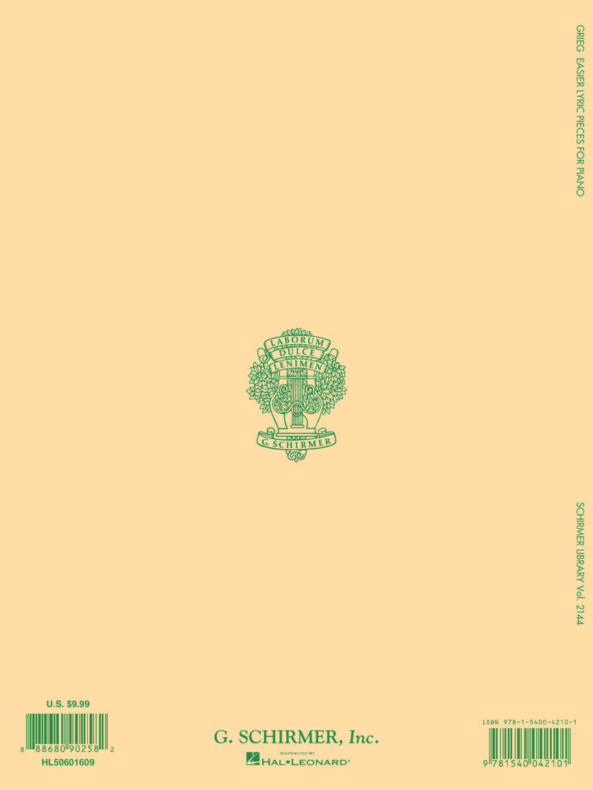 Grieg: Easier Lyric Pieces for Piano