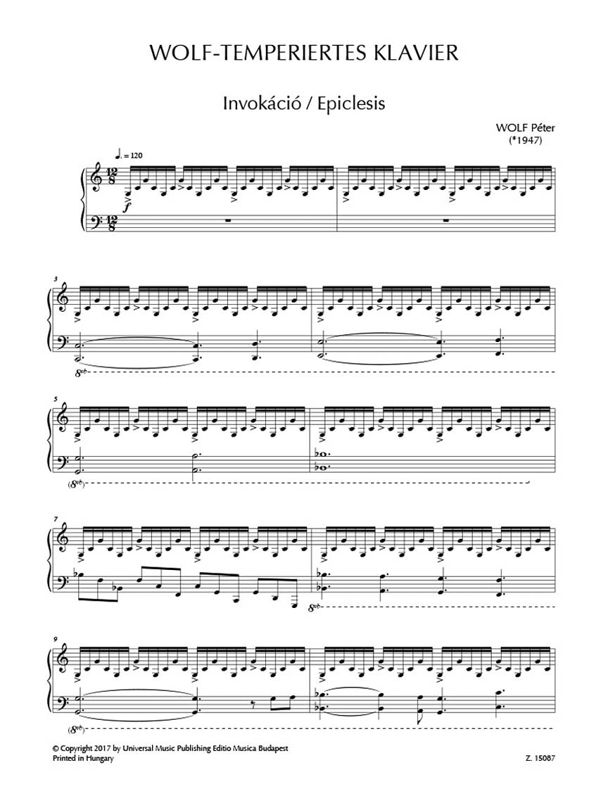 Wolf-Temperiertes Klavier 24 Piece for Piano