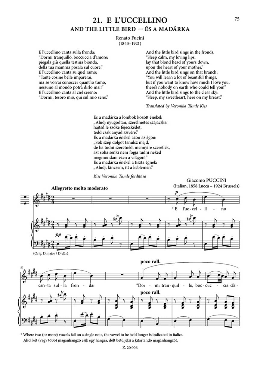 Panorama of Songs 1a: Easy Songs from 4 Centuries in 6 Languages - High Voice