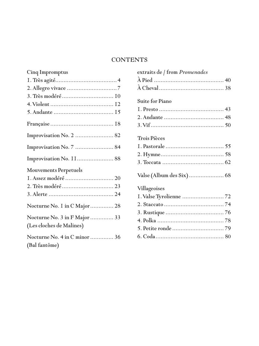 Poulenc Selected Piano Pieces