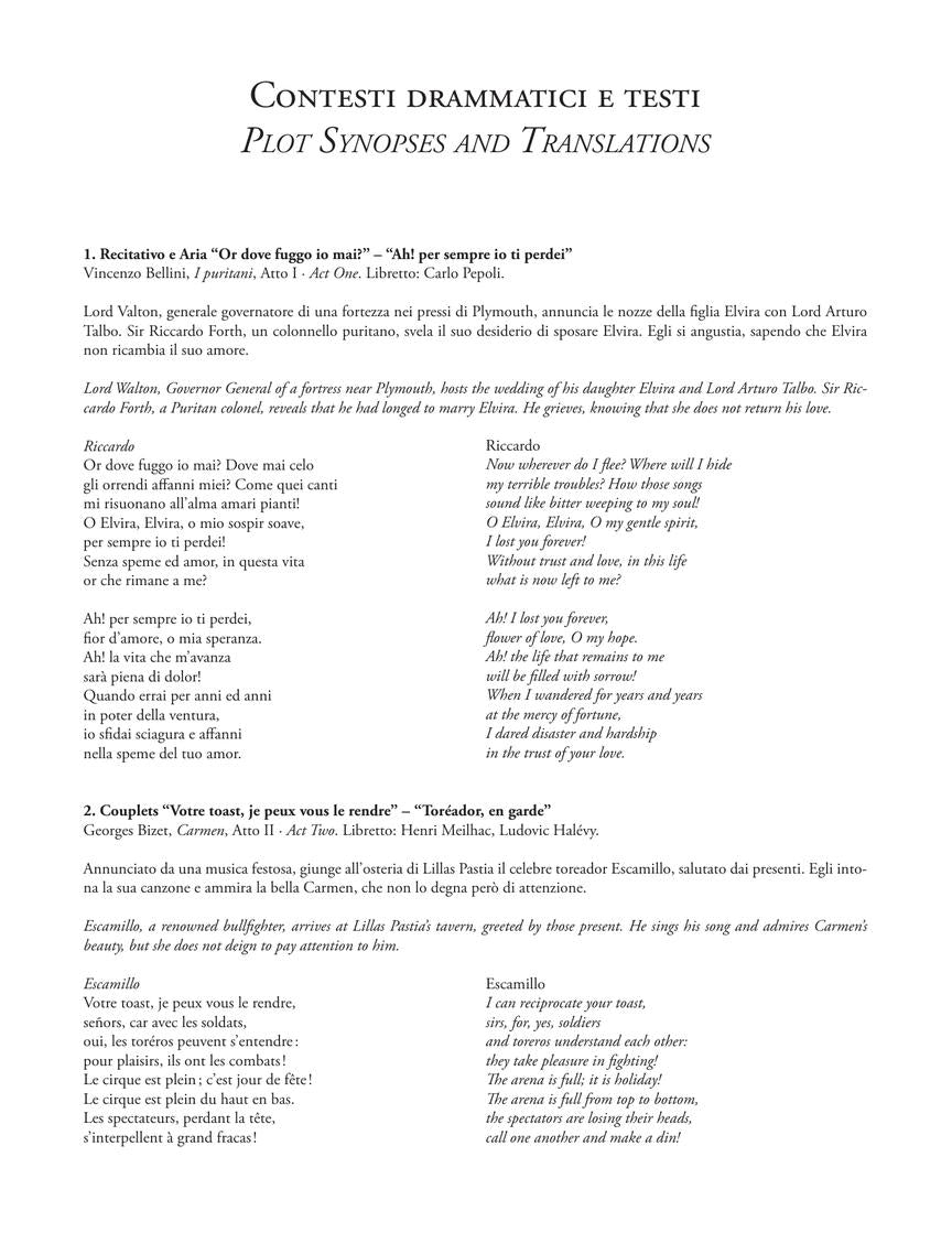 Ricordi Opera Anthology Baritone