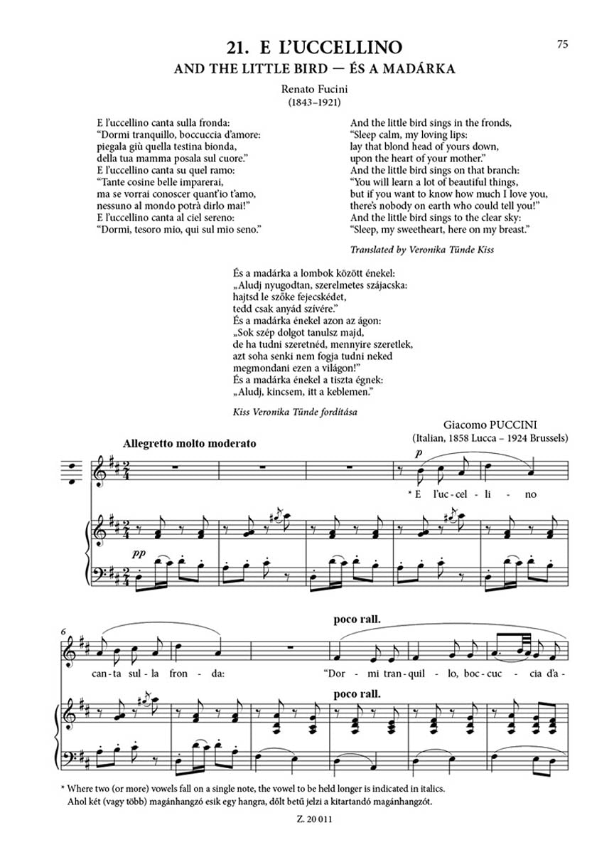 Panorama of Songs 1/B Easy Songs from 4 Centuries in 6 Languages Low Voice