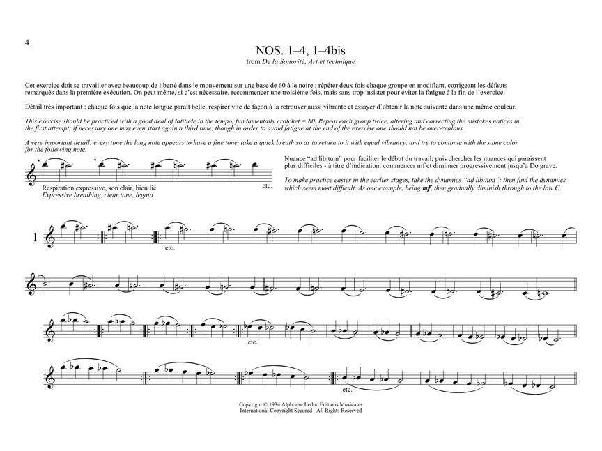 Moyse Selected Exercises for Flute