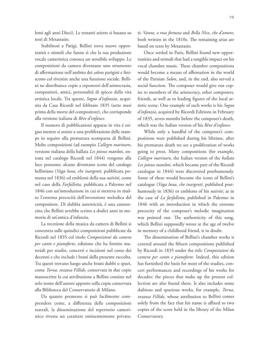 Bellini 15 Composizioni Vocali da Camera – High Voice