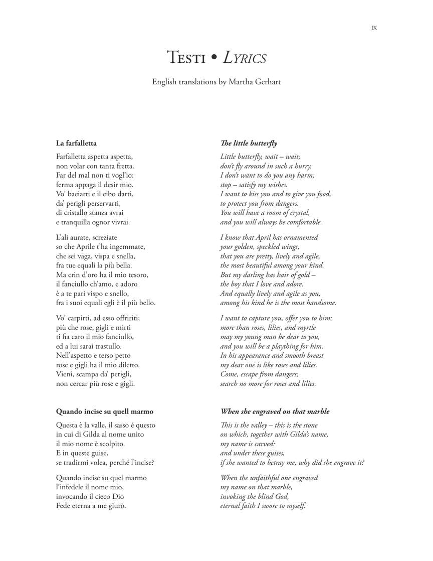 Bellini 15 Composizioni Vocali da Camera – High Voice