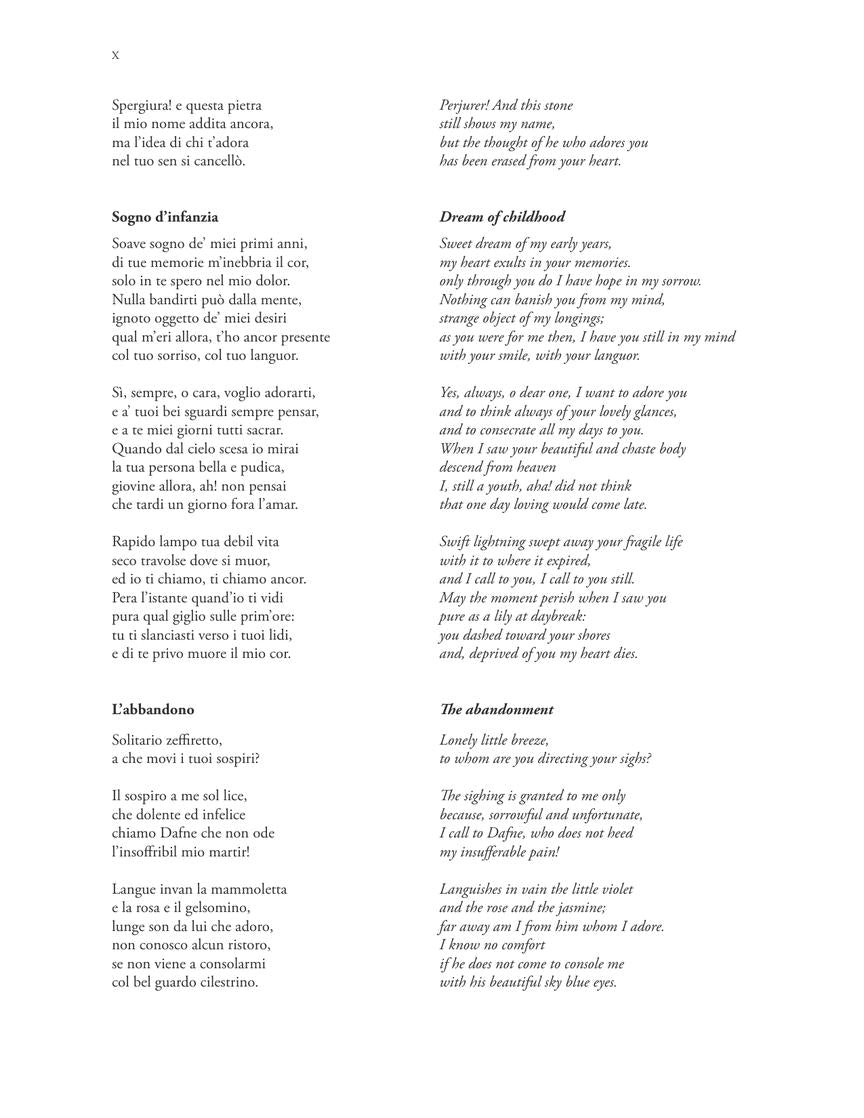 Bellini 15 Composizioni Vocali da Camera – High Voice