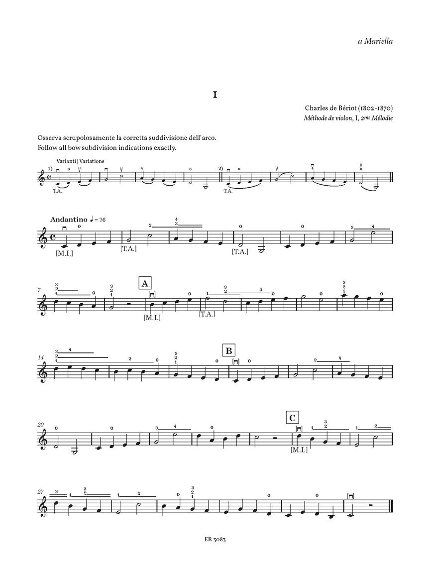 Perlini Studies for Violin Fasc I: I-III Positions