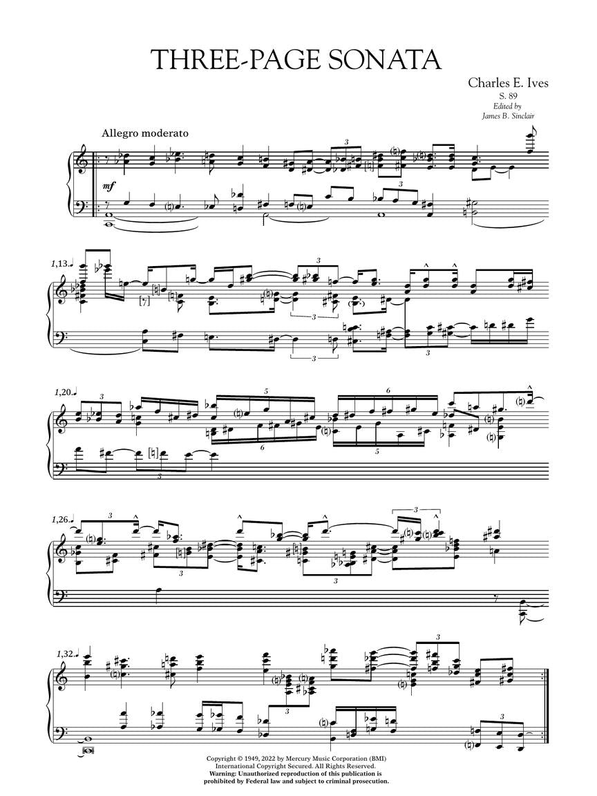 Ives Piano Pieces: Shorter Works for Piano – Volume 3