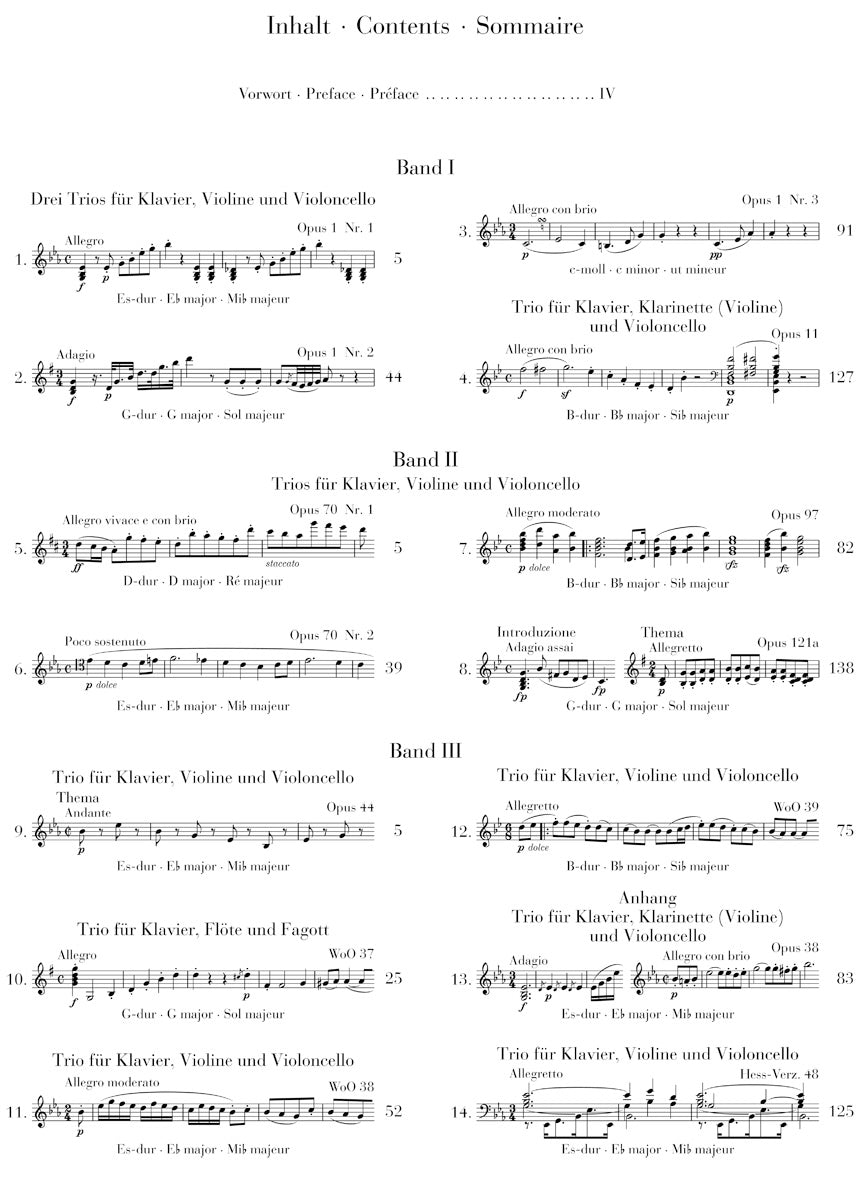 Beethoven Piano Trios Volume 1