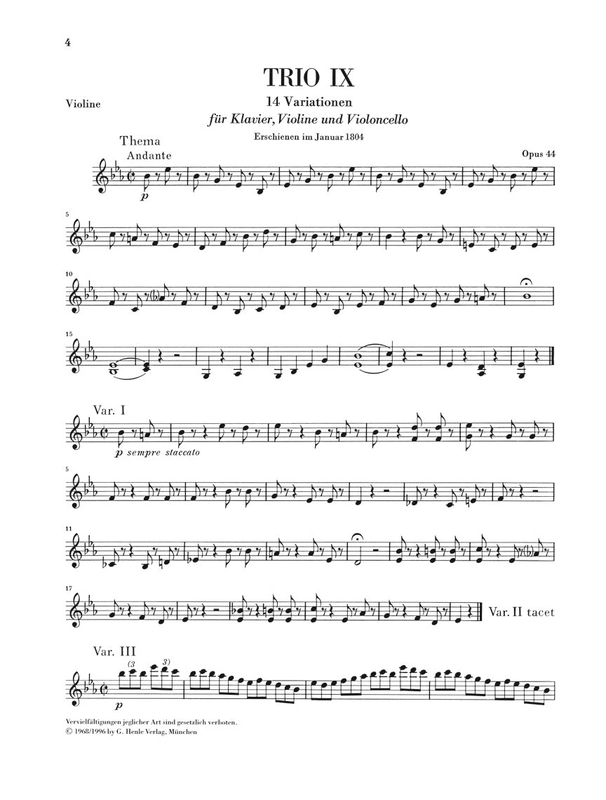 Beethoven Piano Trios Volume 3