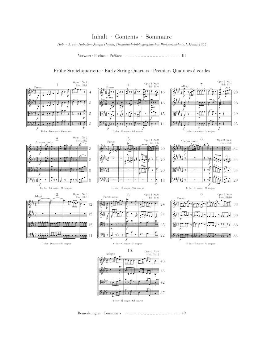 Haydn String Quartets Volume 1