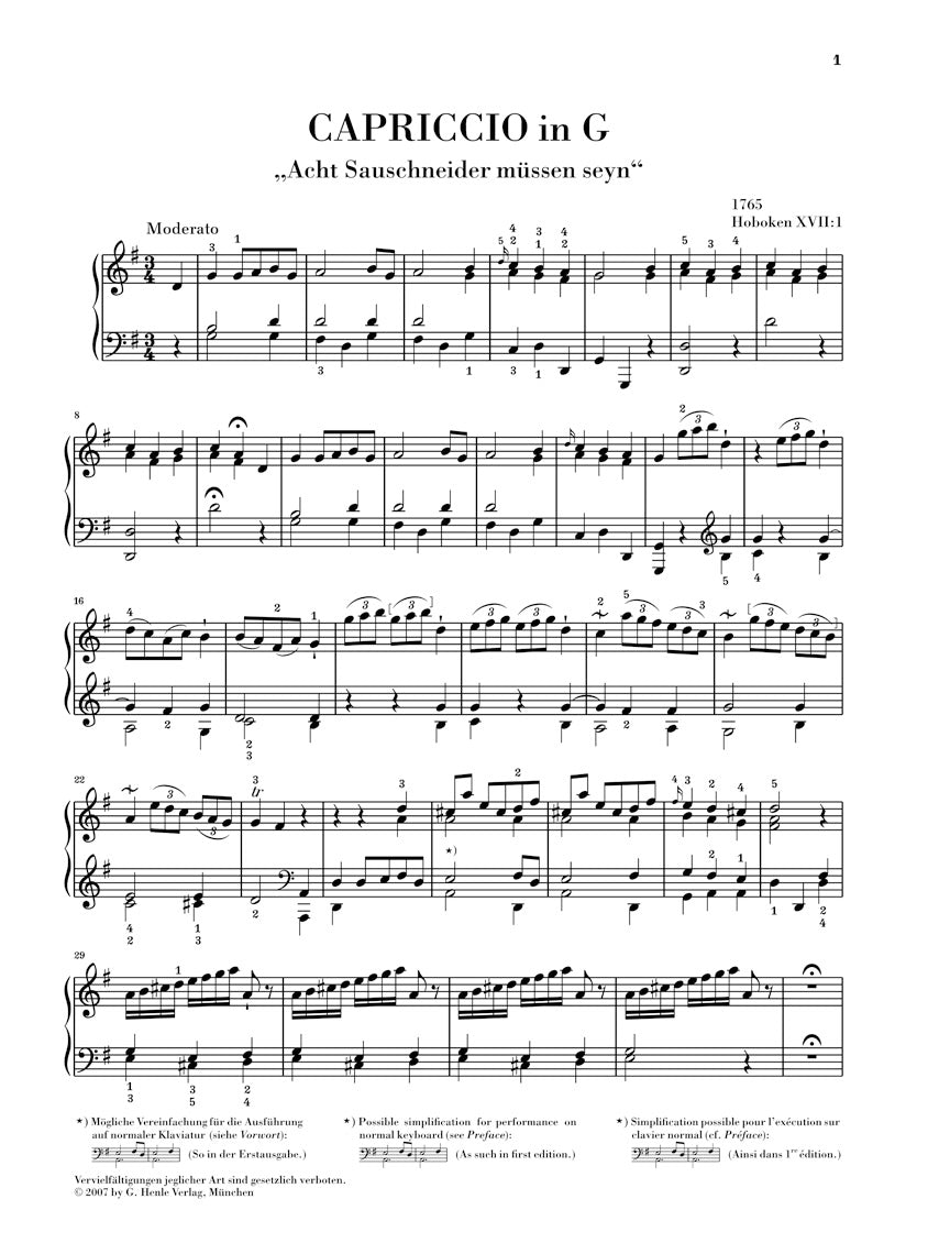 Haydn Piano Pieces - Piano Variations