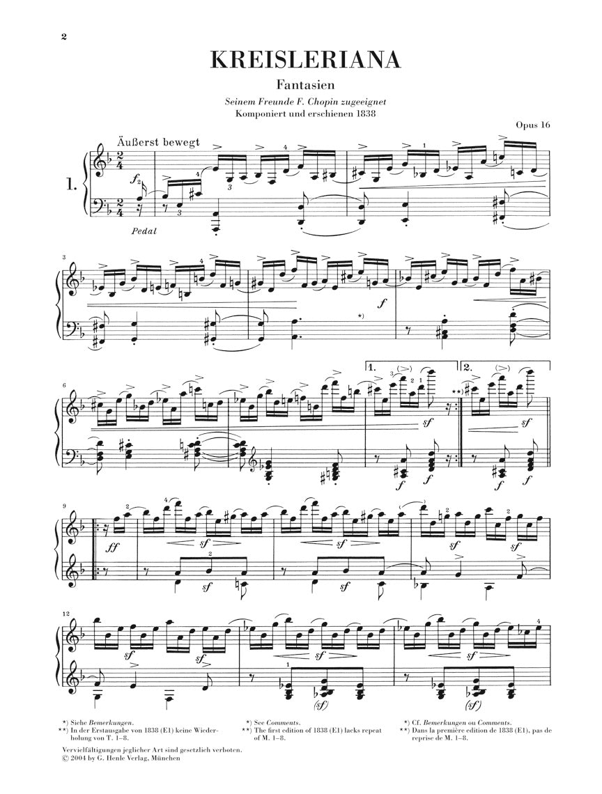 Schumann Kreisleriana Opus 16