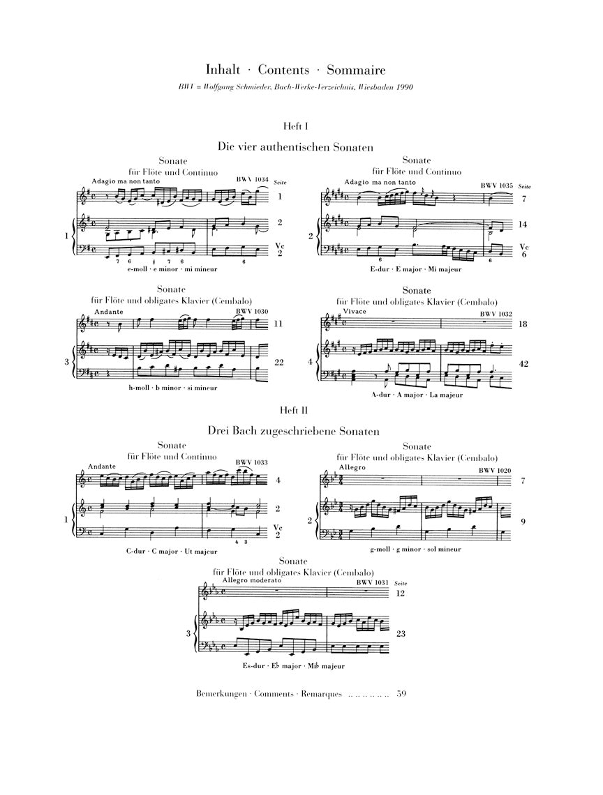 Bach Flute Sonatas Volume 1